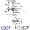 Grohe Eurostyle Cosmopolitan Single-Lever Sink Mixer Tap Dimensions